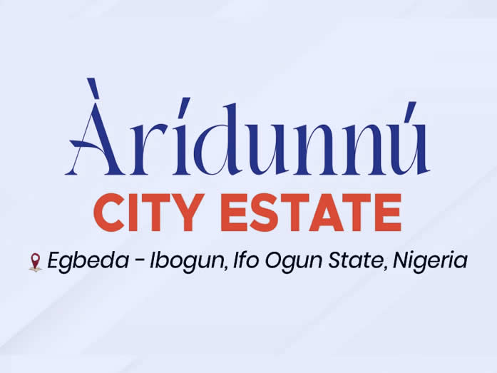 Aridunnu City Estate. Egbeda - Ibogun Ifo Ogun State
